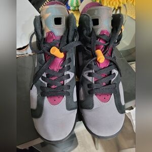 Air Jordan 6 Vl Retro 'Bordeaux' Black/Grey No box good condition mens size 6
